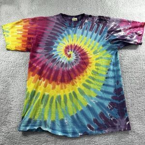 Vintage Tie Dye Shirt Mens Medium Distressed Single Stitch‎ Hippie Skate Punk